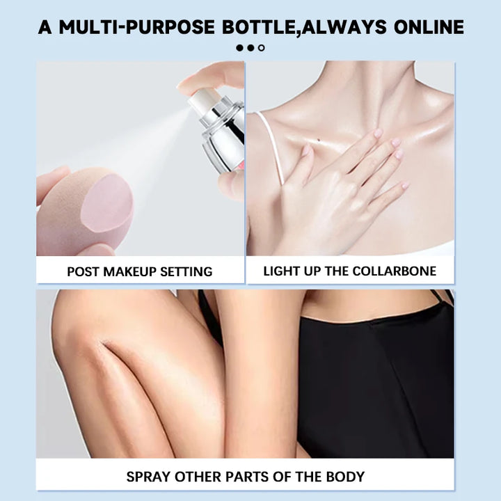 Rave Lady 115ml Face Moisturizing Spray Toner Star Flash Quicksand Rose Facial Moisturize Before Makeup Spray Body Skin Care