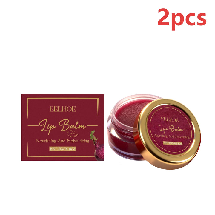 EELHOE Beetroot Red Tinted Lip Balm for Chapped Lips Smooth Skin Barrier Repair Anti Crack Shea Butter Moisturizing Lip Balm 5g