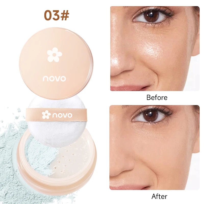 Setting Powder, Long-Lasting Oil-Control Matte Powder, Water-Resistant And Sweat-Proof, Does Not Stain Clothes