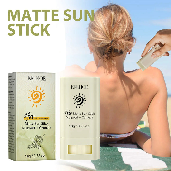 Portable SPF 50 Matte Bar Blocker Face Sunscreen Cream Moisturizing Refreshing Matte Sun Stick Whitening Skin Sunblock Lotion