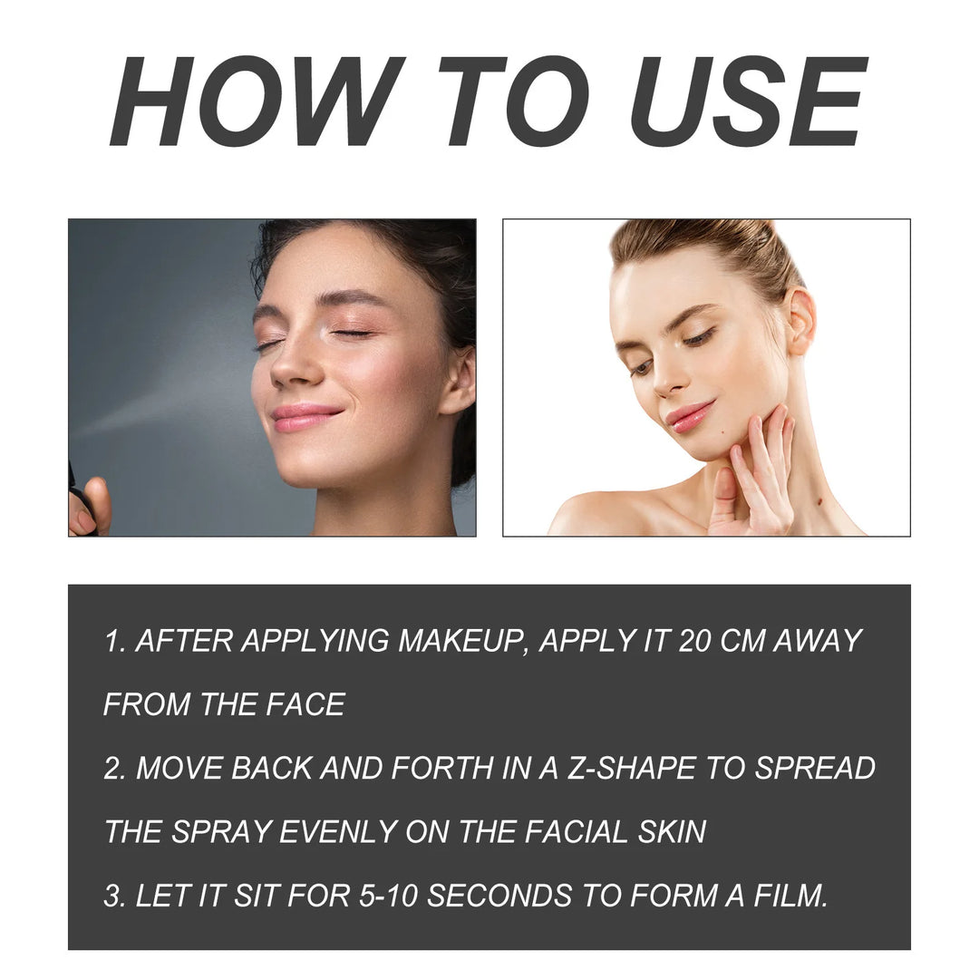 Eelhoe Setting Spray Waterproof Not Easy To Remove Makeup Rapid Film Formation Oil Control No Faint Makeup Refreshing Spray