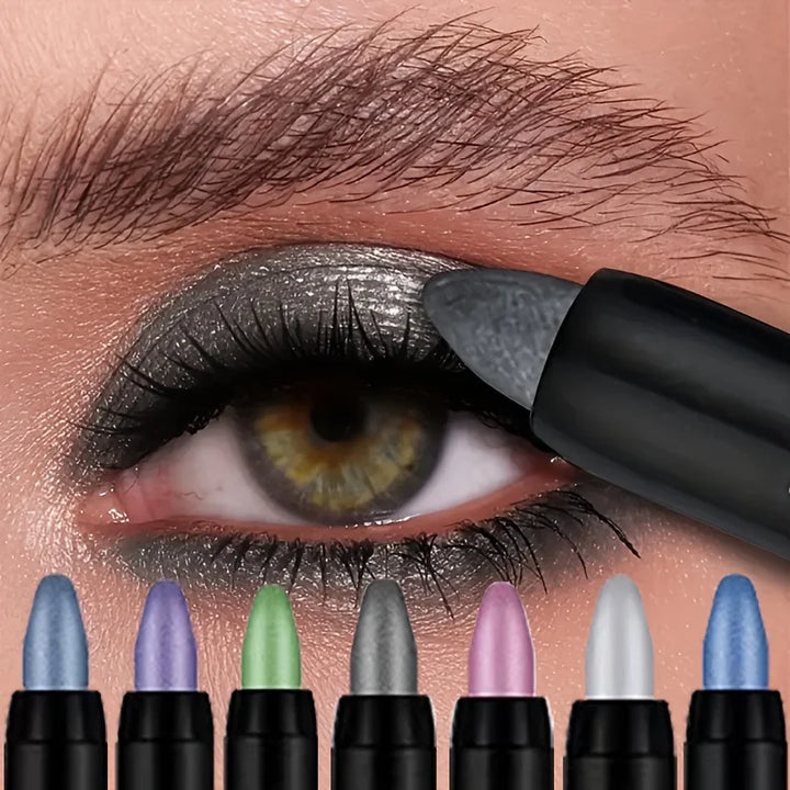 Waterproof Long-Lasting Highlighter Eyeshadow Stick with Rainbow Shimmer Effect | Long-Lasting, Rich Eye Makeup