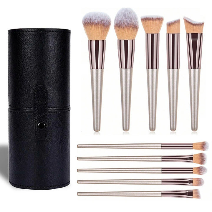 14PCS Makeup Brushes Set Eyeshadow Fluffy Foundation Concealer Blush Highlighter Storage Box Female Cosmetics Beauty Tools