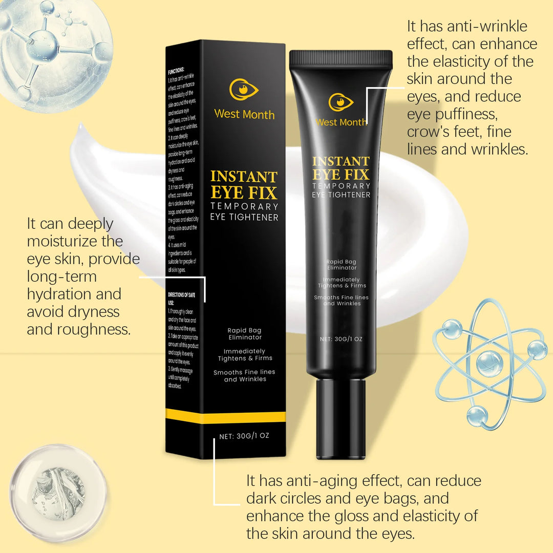 West Month 30g Tightening Eye Cream Fade Fine Lines Dark Circles Eliminate Anti Puffiness Hydrate Eye Firm Eye Massage Cream