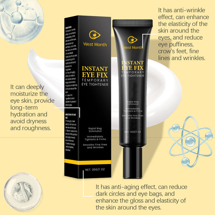 West Month 30g Tightening Eye Cream Fade Fine Lines Dark Circles Eliminate Anti Puffiness Hydrate Eye Firm Eye Massage Cream