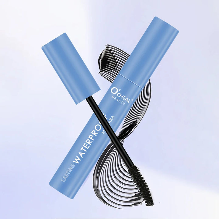 O‘CHEAL Waterproof Matte Mascara Lengthens 4D Curling Mascara Long Lasting Eyelashes Black Fiber Mascara Eye Cosmetic Makeup