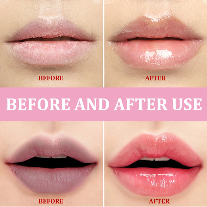 JAYSUING Sugar Lip Balm Fruite Fragrance Moisturizing Lip Gloss Mask Base Makeup Fades Lips Lines Anti-Cracking Care Lip Scrub