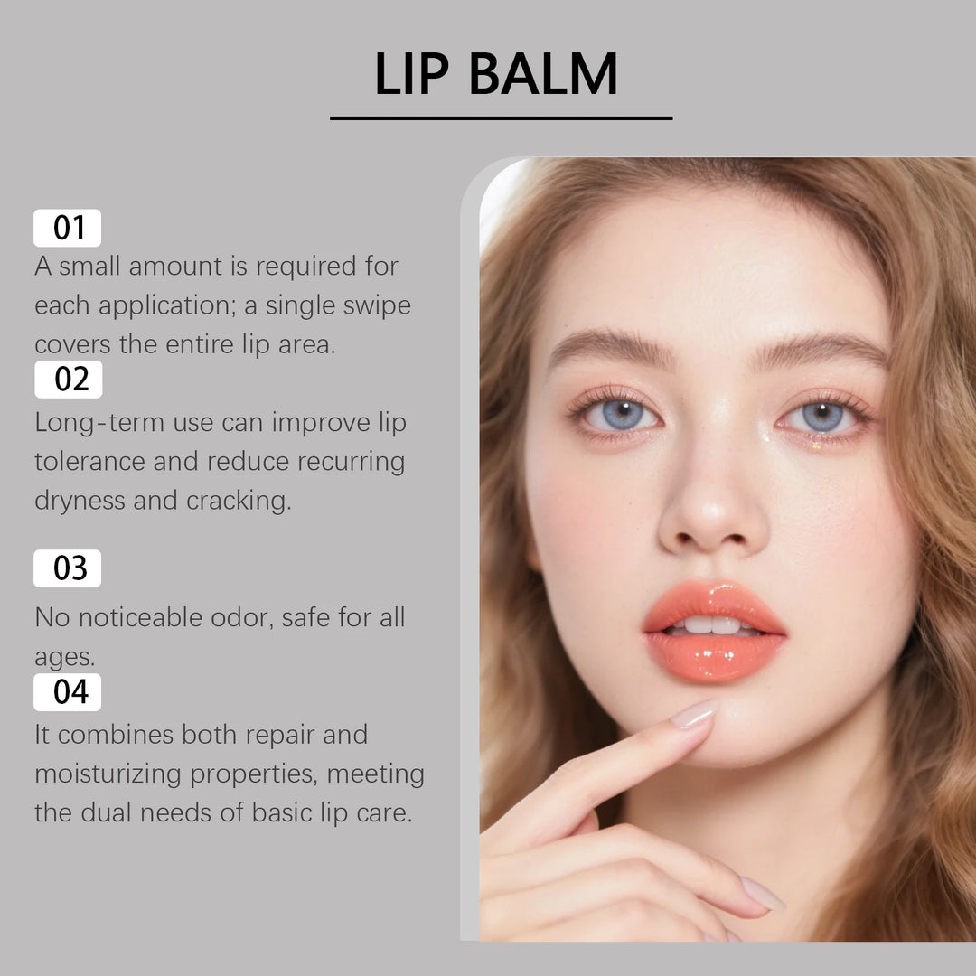 EELHOE Beetroot Red Tinted Lip Balm for Chapped Lips Smooth Skin Barrier Repair Anti Crack Shea Butter Moisturizing Lip Balm 5g