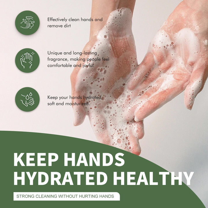 Oceaura Mint Foaming Hand Soap Liquid Lasting Fragrance Gentle Cleaning Dirt Keep Moisturizing Smoothing Skin Hand Wash Liquid