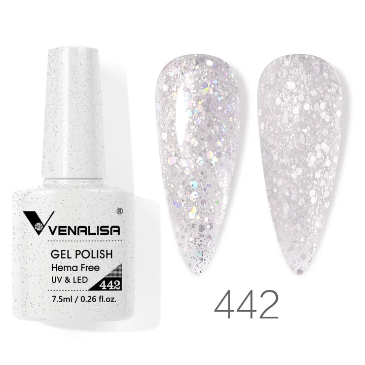VENALISA 7.5ml Nail Gel Polish VIP4 HEMA Free Semi Permanent Soak off UV LED Nail Gel Varnish Full Coverage Nail Gel Lacquer