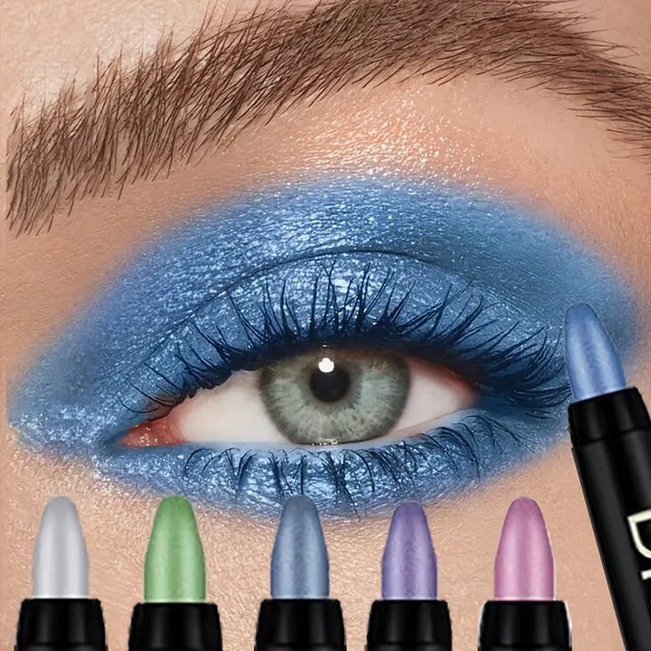 Waterproof Long-Lasting Highlighter Eyeshadow Stick with Rainbow Shimmer Effect | Long-Lasting, Rich Eye Makeup