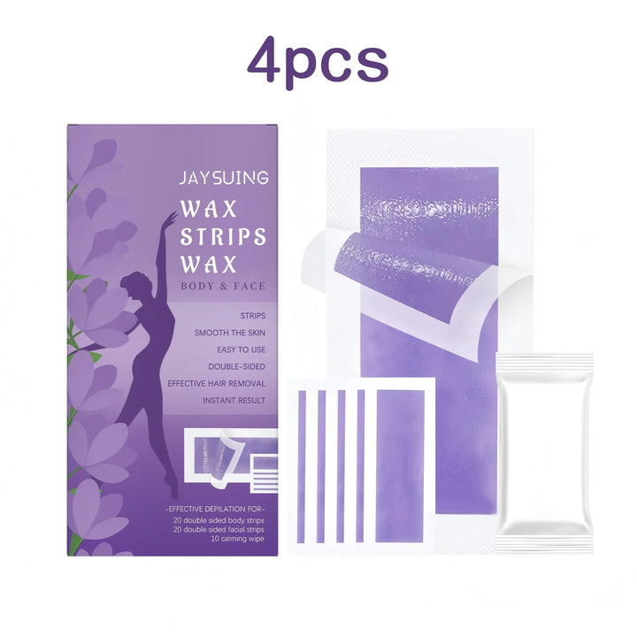 Jaysuing 1set Hair Removal Wax Strips Painless Body Thigh Armpit Depilatory Nourish Smooth Skin Refreshing Depilatory Wax Strips