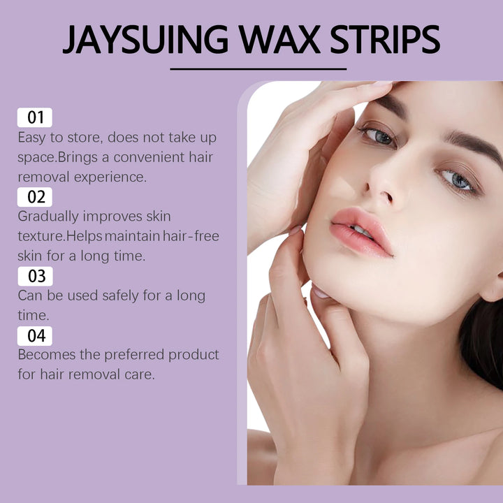 Jaysuing 1set Hair Removal Wax Strips Painless Body Thigh Armpit Depilatory Nourish Smooth Skin Refreshing Depilatory Wax Strips