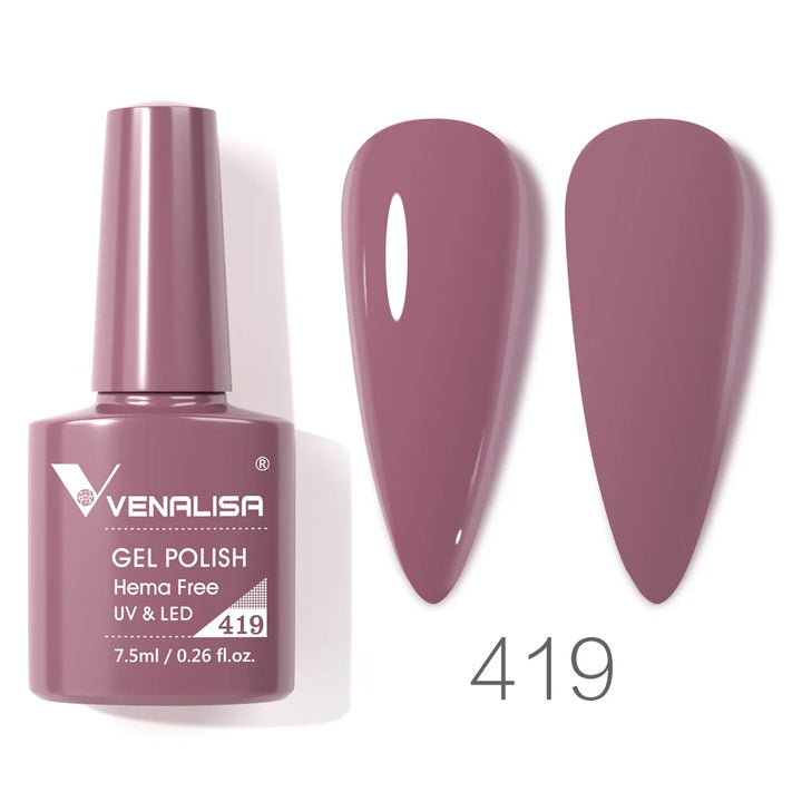 VENALISA 7.5ml Nail Gel Polish VIP4 HEMA Free Semi Permanent Soak off UV LED Nail Gel Varnish Full Coverage Nail Gel Lacquer