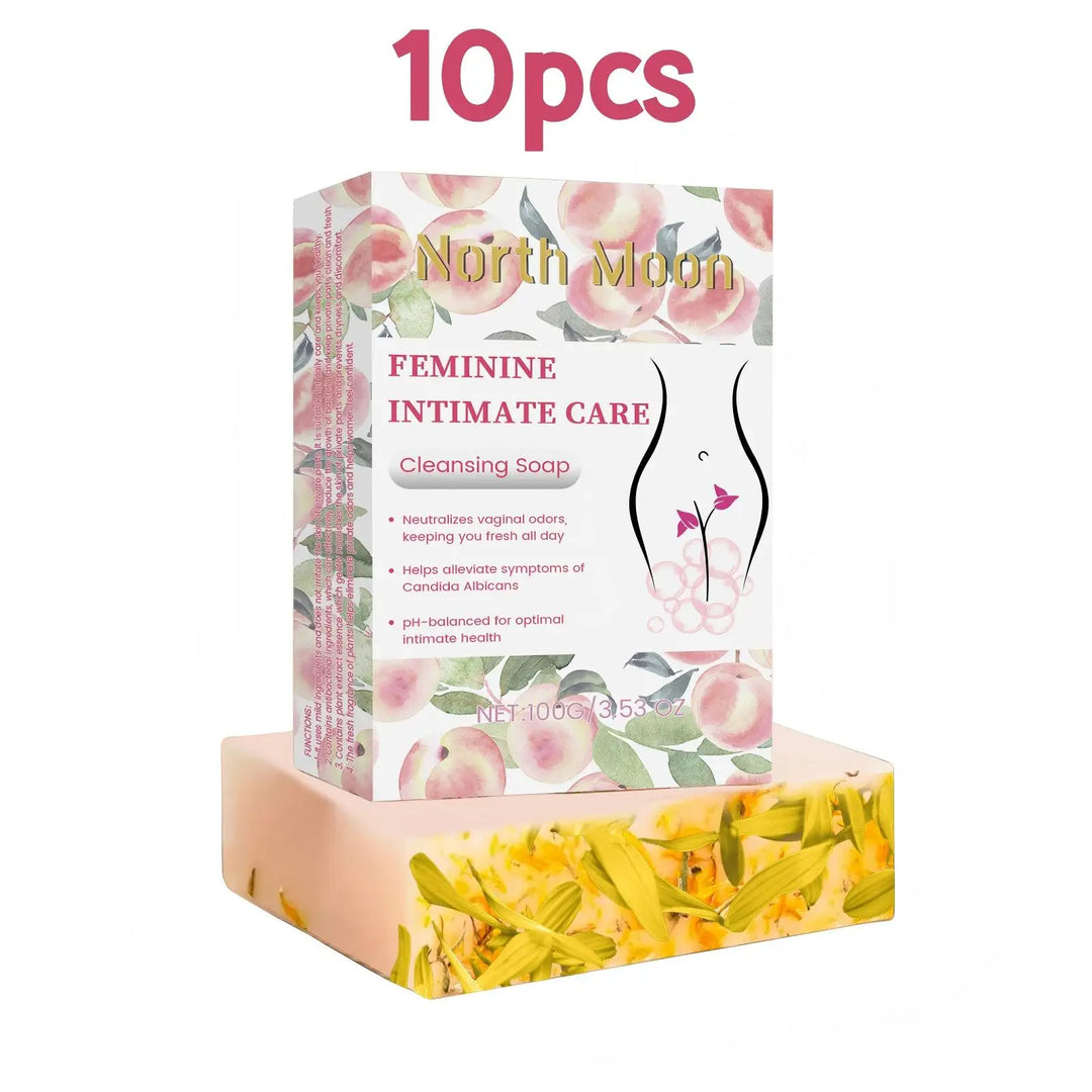 North Moon 100g Cleansing Body Yoni Soap PH Balance Moisturizing Female Wash Private Parts Hygiene Remove Odor Itch Relieve Soap