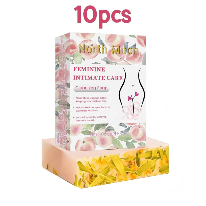 North Moon 100g Cleansing Body Yoni Soap PH Balance Moisturizing Female Wash Private Parts Hygiene Remove Odor Itch Relieve Soap