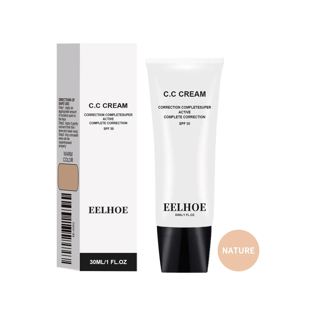 Eelhoe Makeup Base Cc Cream Foundation Waterproof Lasting Moisturizing Concealer Lighting Skin Brighten Matte Face Primer Cream