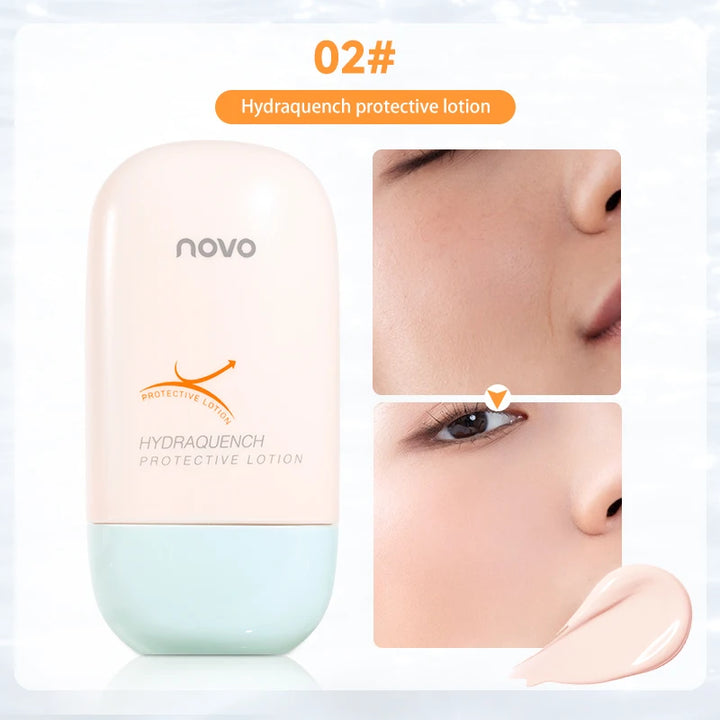 Primer And Protective Cream, Contouring And Brightening Skin Tone, Waterproof And Sweat-Proof, Oil-Control And Nourishing