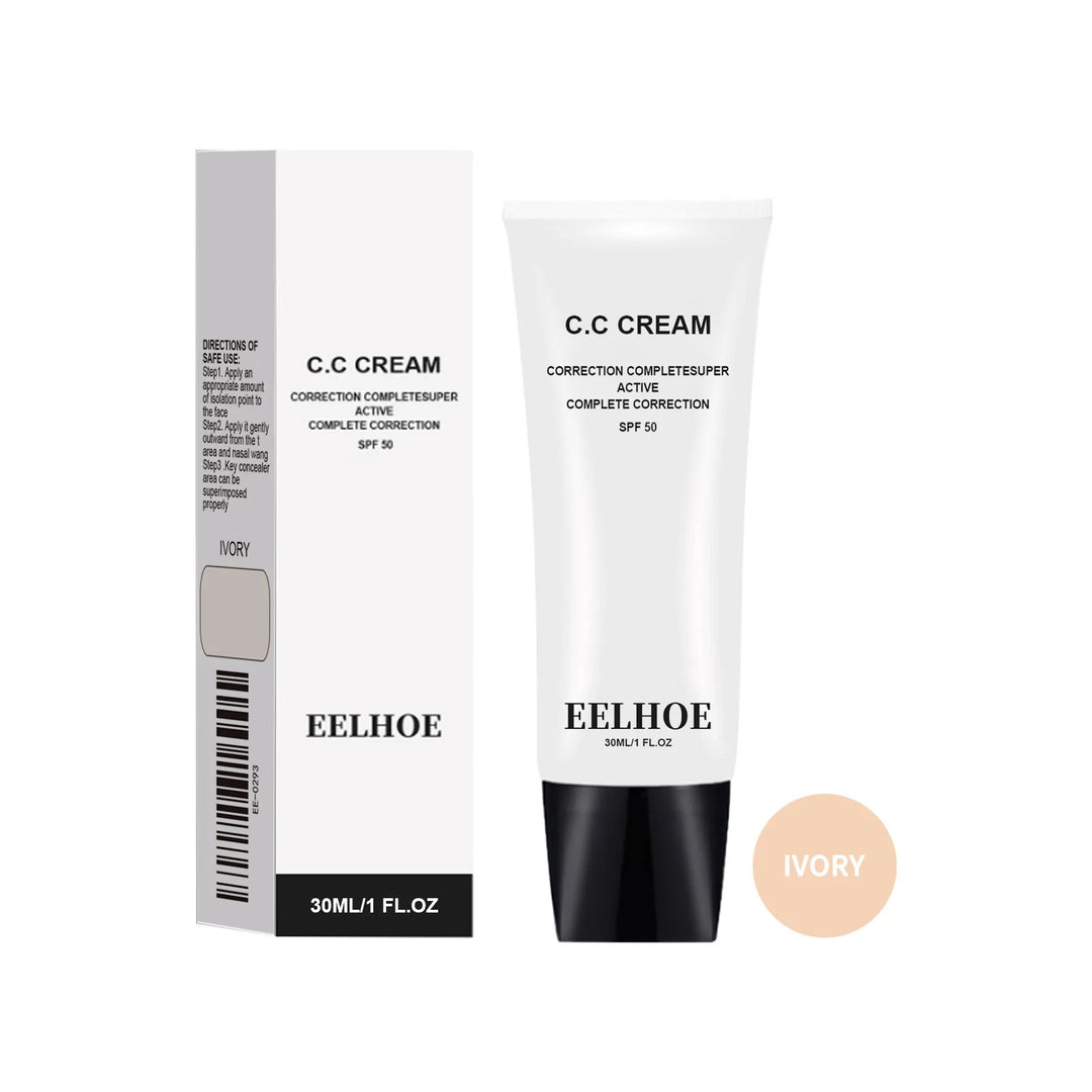 Eelhoe Makeup Base Cc Cream Foundation Waterproof Lasting Moisturizing Concealer Lighting Skin Brighten Matte Face Primer Cream