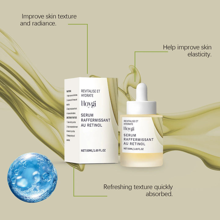 Hoygi Retinol Face Serum Gentle Moisturizing Relief Dryness Enhance Skin Elasticity Reduce Discomfort Daily Skin Care Serum