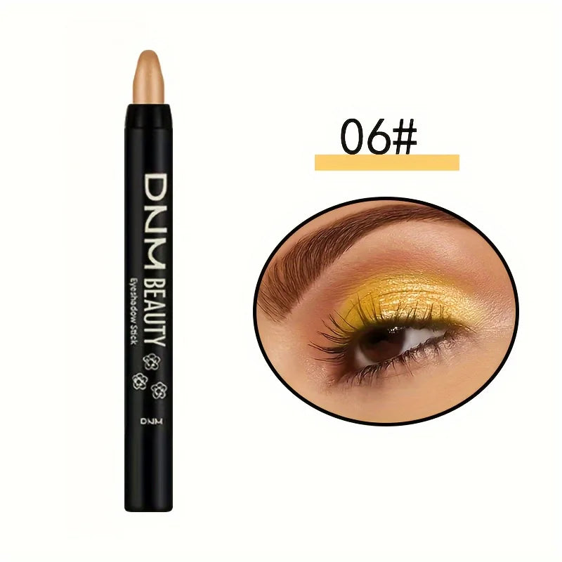 Waterproof Long-Lasting Highlighter Eyeshadow Stick with Rainbow Shimmer Effect | Long-Lasting, Rich Eye Makeup
