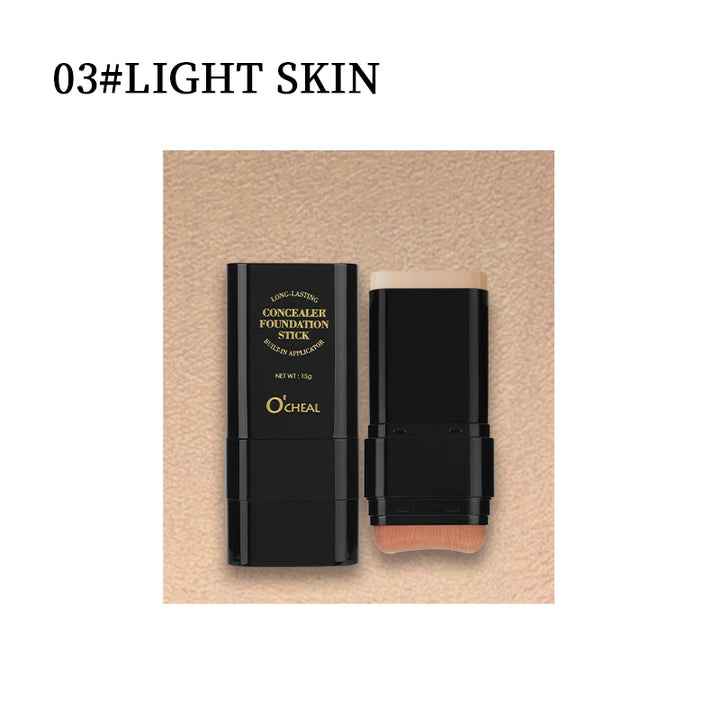 O'cheal Two In One Concealer Foundation Stick Facial Matte Waterproof Bronzer Contouring Face Coverage Moisturizing Makeup Cream