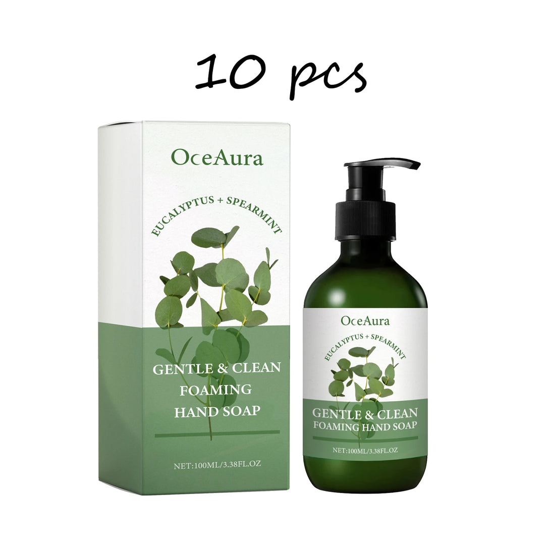 Oceaura Mint Foaming Hand Soap Liquid Lasting Fragrance Gentle Cleaning Dirt Keep Moisturizing Smoothing Skin Hand Wash Liquid