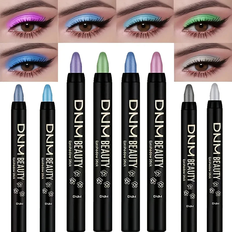 Waterproof Long-Lasting Highlighter Eyeshadow Stick with Rainbow Shimmer Effect | Long-Lasting, Rich Eye Makeup