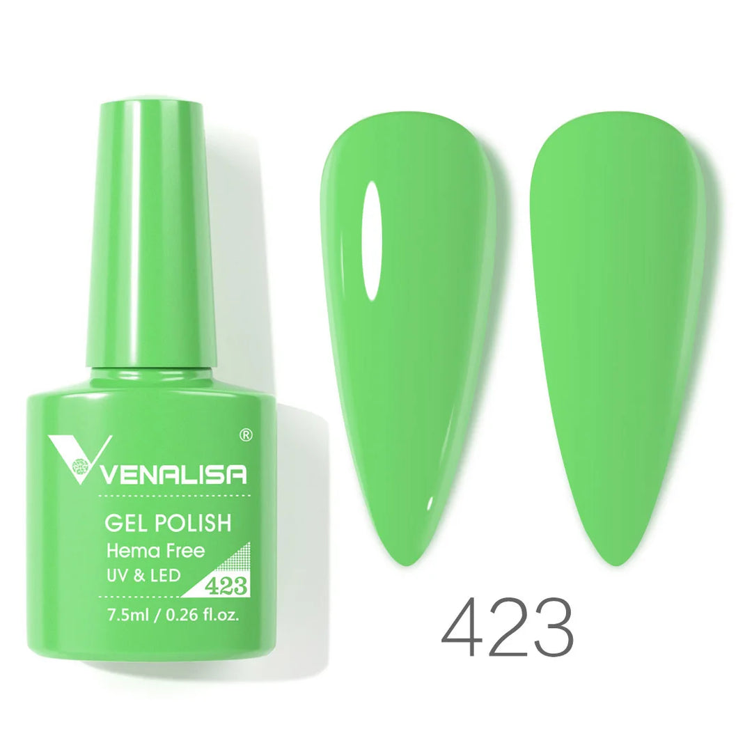 VENALISA 7.5ml Nail Gel Polish VIP4 HEMA Free Semi Permanent Soak off UV LED Nail Gel Varnish Full Coverage Nail Gel Lacquer