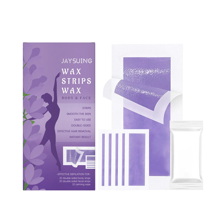 Jaysuing 1set Hair Removal Wax Strips Painless Body Thigh Armpit Depilatory Nourish Smooth Skin Refreshing Depilatory Wax Strips