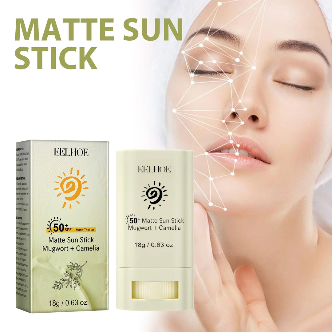 Portable SPF 50 Matte Bar Blocker Face Sunscreen Cream Moisturizing Refreshing Matte Sun Stick Whitening Skin Sunblock Lotion