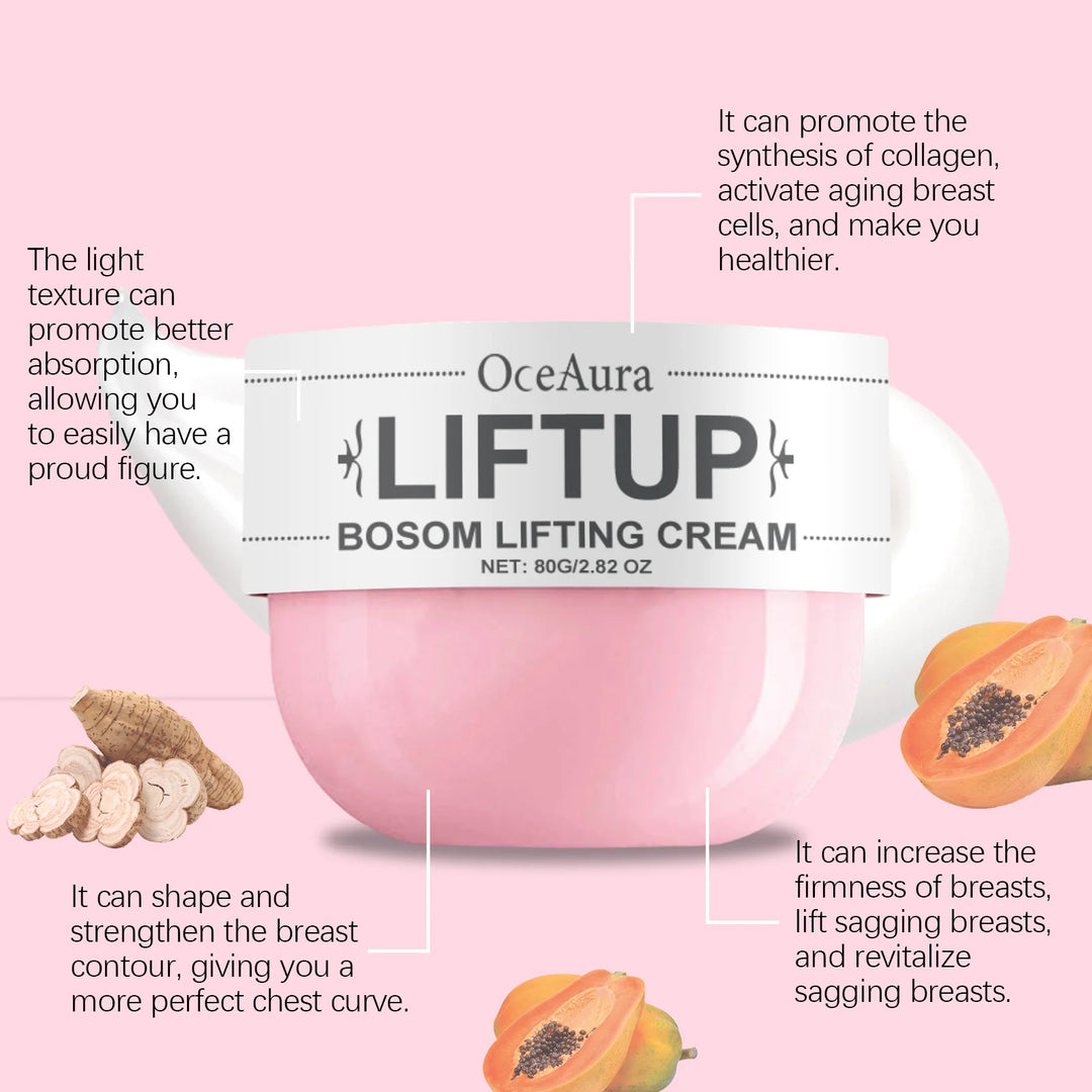 Oceaura Breast Care Cream Nourishing Firming Breast Skin Reduce Sagging Daily Massage Improve Skin Elasticity Breast Skin Cream