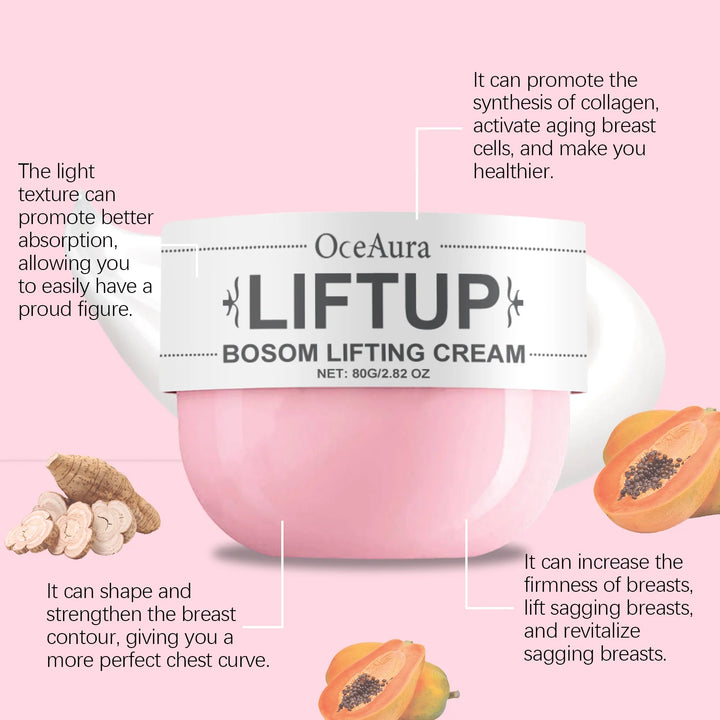 Oceaura Breast Care Cream Nourishing Firming Breast Skin Reduce Sagging Daily Massage Improve Skin Elasticity Breast Skin Cream