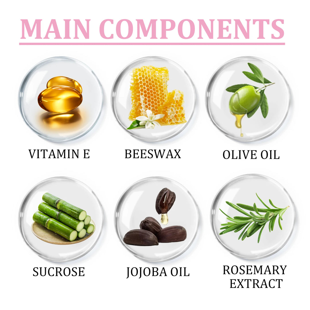 JAYSUING Sugar Lip Balm Fruite Fragrance Moisturizing Lip Gloss Mask Base Makeup Fades Lips Lines Anti-Cracking Care Lip Scrub