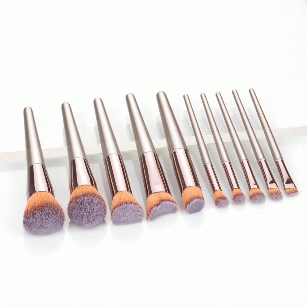 14PCS Makeup Brushes Set Eyeshadow Fluffy Foundation Concealer Blush Highlighter Storage Box Female Cosmetics Beauty Tools