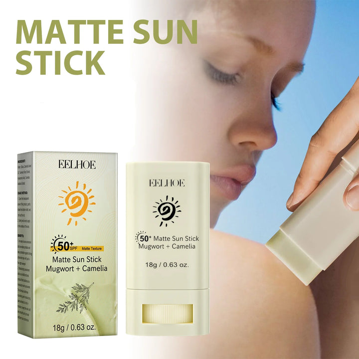Portable SPF 50 Matte Bar Blocker Face Sunscreen Cream Moisturizing Refreshing Matte Sun Stick Whitening Skin Sunblock Lotion