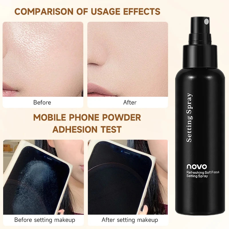 Setting Spray For Makeup And Face Primer, Hyaluronic Acid For Deep Hydration, 24h Long-Lasting Makeup Setting Spray