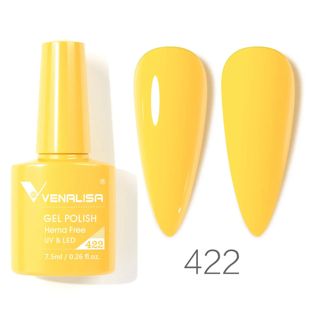 VENALISA VIP4 Nail Gel Polish 7.5ml HEMA Free Semi Permanent Nail Polish Super Texture Gel Varnish Long Lasting Tempered TopCoat