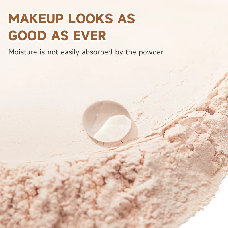 Setting Powder, Long-Lasting Oil-Control Matte Powder, Water-Resistant And Sweat-Proof, Does Not Stain Clothes