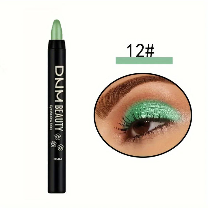 Waterproof Long-Lasting Highlighter Eyeshadow Stick with Rainbow Shimmer Effect | Long-Lasting, Rich Eye Makeup