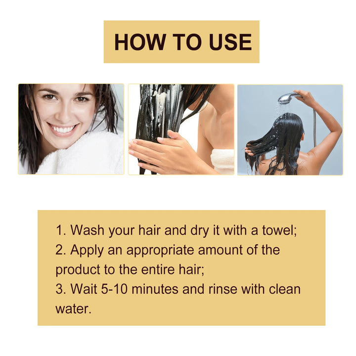 EELHOE Collagen Hair Mask Reduce Dryness Nourishing Repair Damaged Hair Restore Hair Shine Anti-frizzing Smooth Hair Care Mask