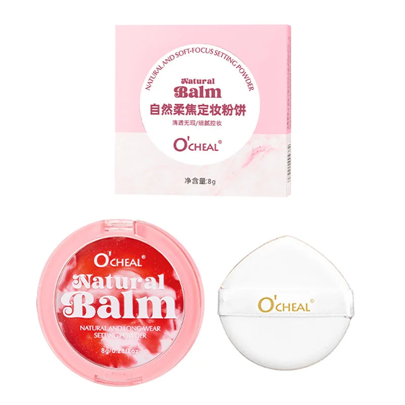 Ocheal Matte Face Powder Oil-control 24 Hours  Long Lasting Waterproof  Face Makeup Cosmetic Setting Compact Powder With Puff