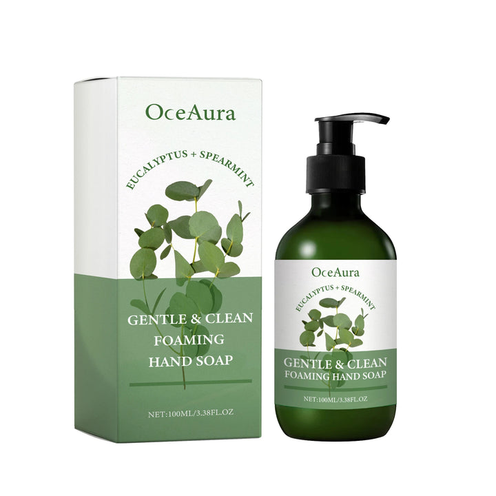 Oceaura Mint Foaming Hand Soap Liquid Lasting Fragrance Gentle Cleaning Dirt Keep Moisturizing Smoothing Skin Hand Wash Liquid