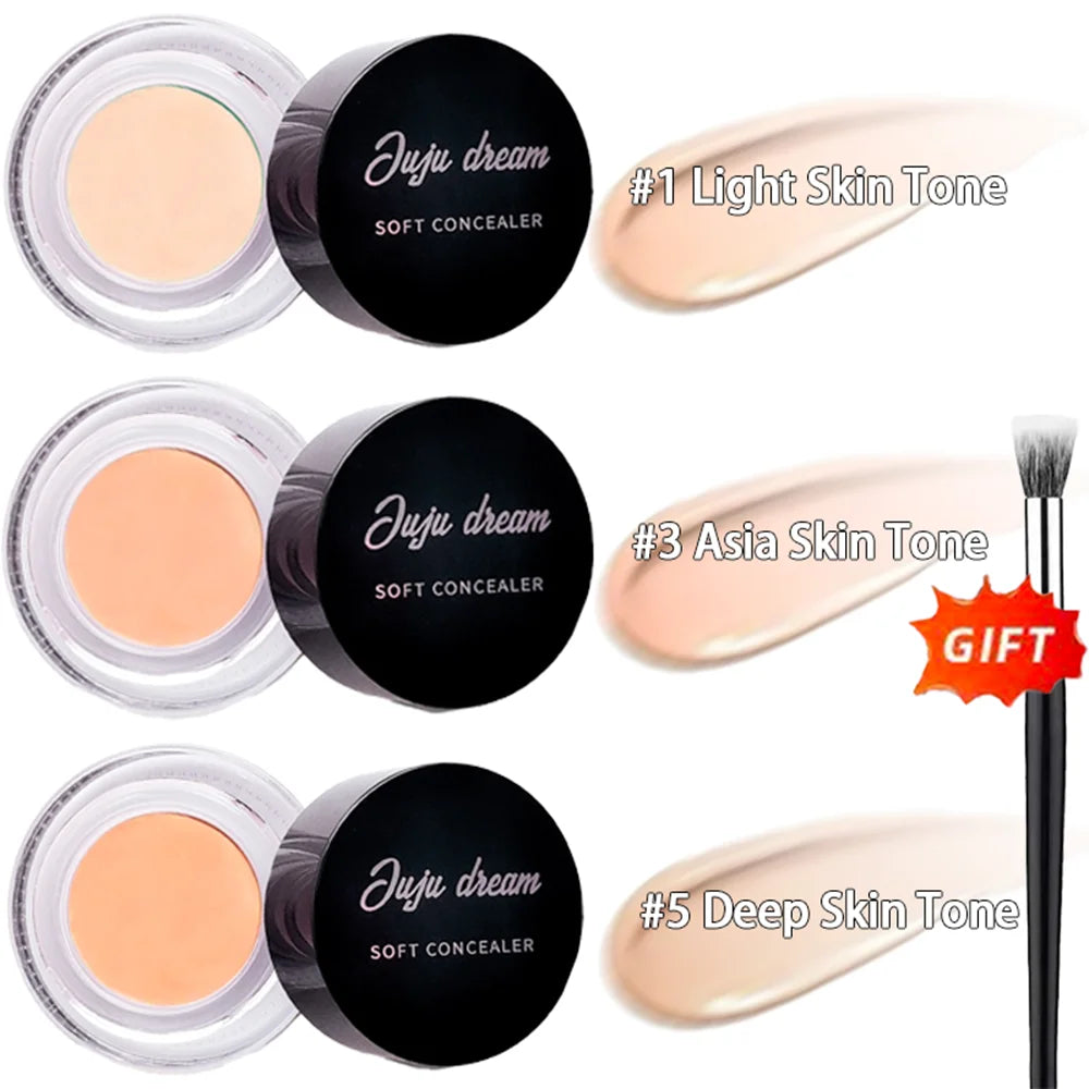 Full Coverage Waterproof Concealer – Hides Tattoos, Scars & Blemishes, Natural Matte Foundation for All Skin Tones, Long-Lasting