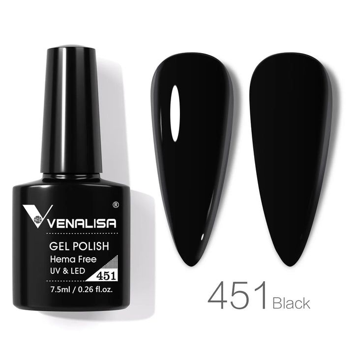 VENALISA 7.5ml Nail Gel Polish VIP4 HEMA Free Semi Permanent Soak off UV LED Nail Gel Varnish Full Coverage Nail Gel Lacquer