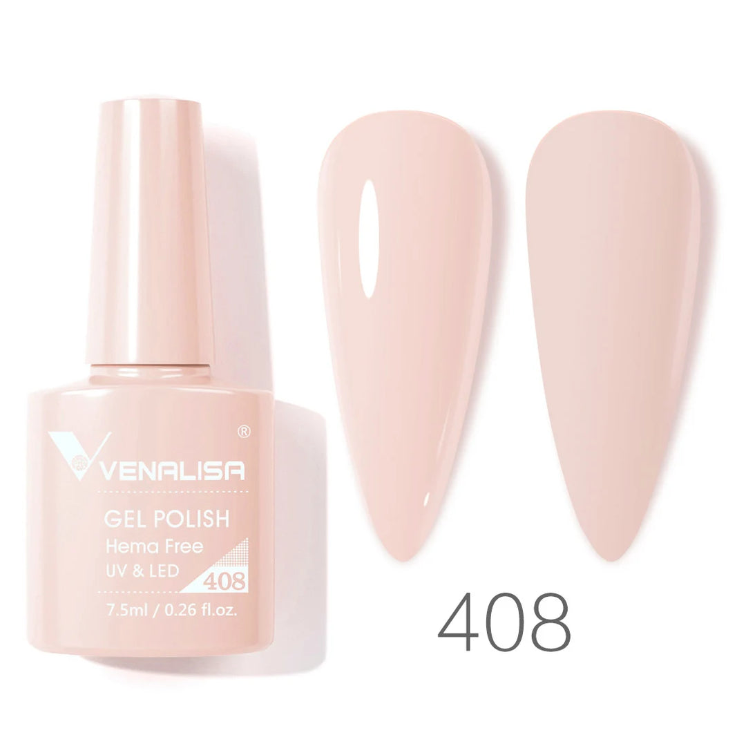 VENALISA 7.5ml Nail Gel Polish VIP4 HEMA Free Semi Permanent Soak off UV LED Nail Gel Varnish Full Coverage Nail Gel Lacquer