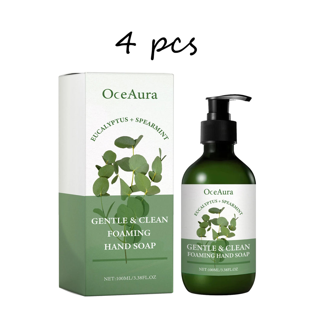 Oceaura Mint Foaming Hand Soap Liquid Lasting Fragrance Gentle Cleaning Dirt Keep Moisturizing Smoothing Skin Hand Wash Liquid