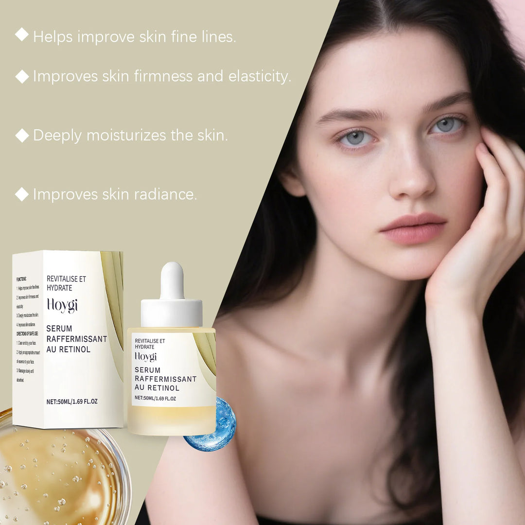 Hoygi Retinol Face Serum Gentle Moisturizing Relief Dryness Enhance Skin Elasticity Reduce Discomfort Daily Skin Care Serum