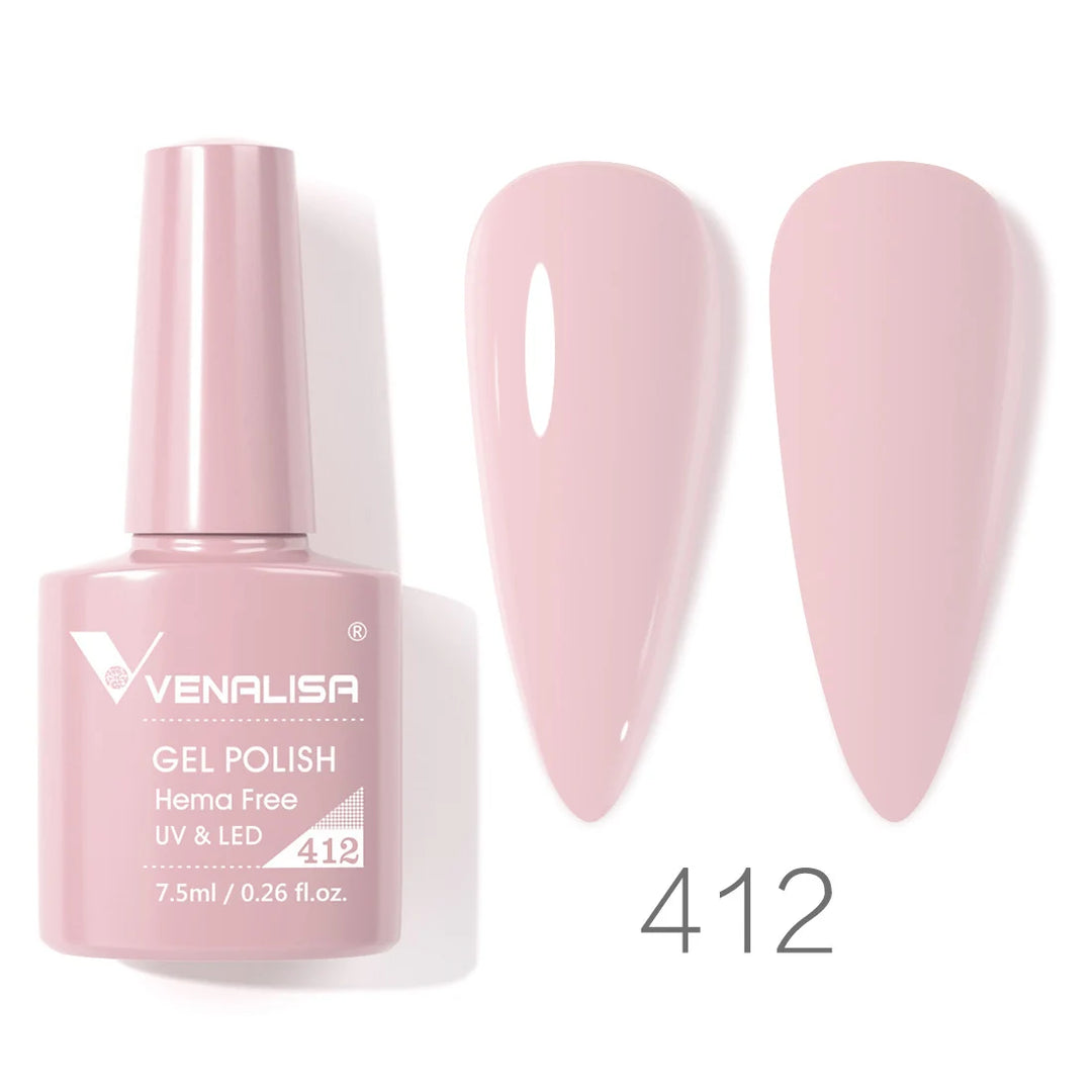 VENALISA 7.5ml Nail Gel Polish VIP4 HEMA Free Semi Permanent Soak off UV LED Nail Gel Varnish Full Coverage Nail Gel Lacquer
