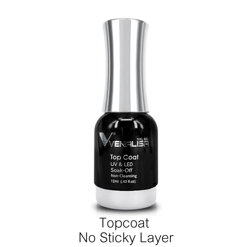 Venalisa TPO FREE Tempered Top Coat Nail Paint Gel Platinum Gel Polish Nail Soak Off UV LED Gel Polish Nail Lacquer Varnishes
